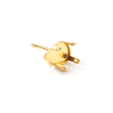 ASON 100pcs/lot Earring Base 316L Stainless Steel  Water Drop Claw Earrings Making For DIY Jewelry Making Jewelry Accessories