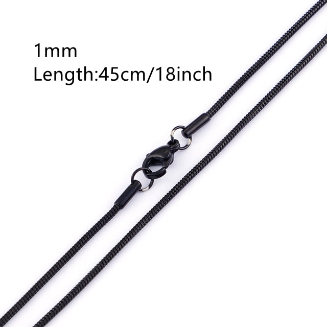 ASON Stainless Steel Twist Snake Fat Snake Blade Chain Necklace Gold Color For Women Men For DIY Fashion Jewelry Making Support asonjewelry