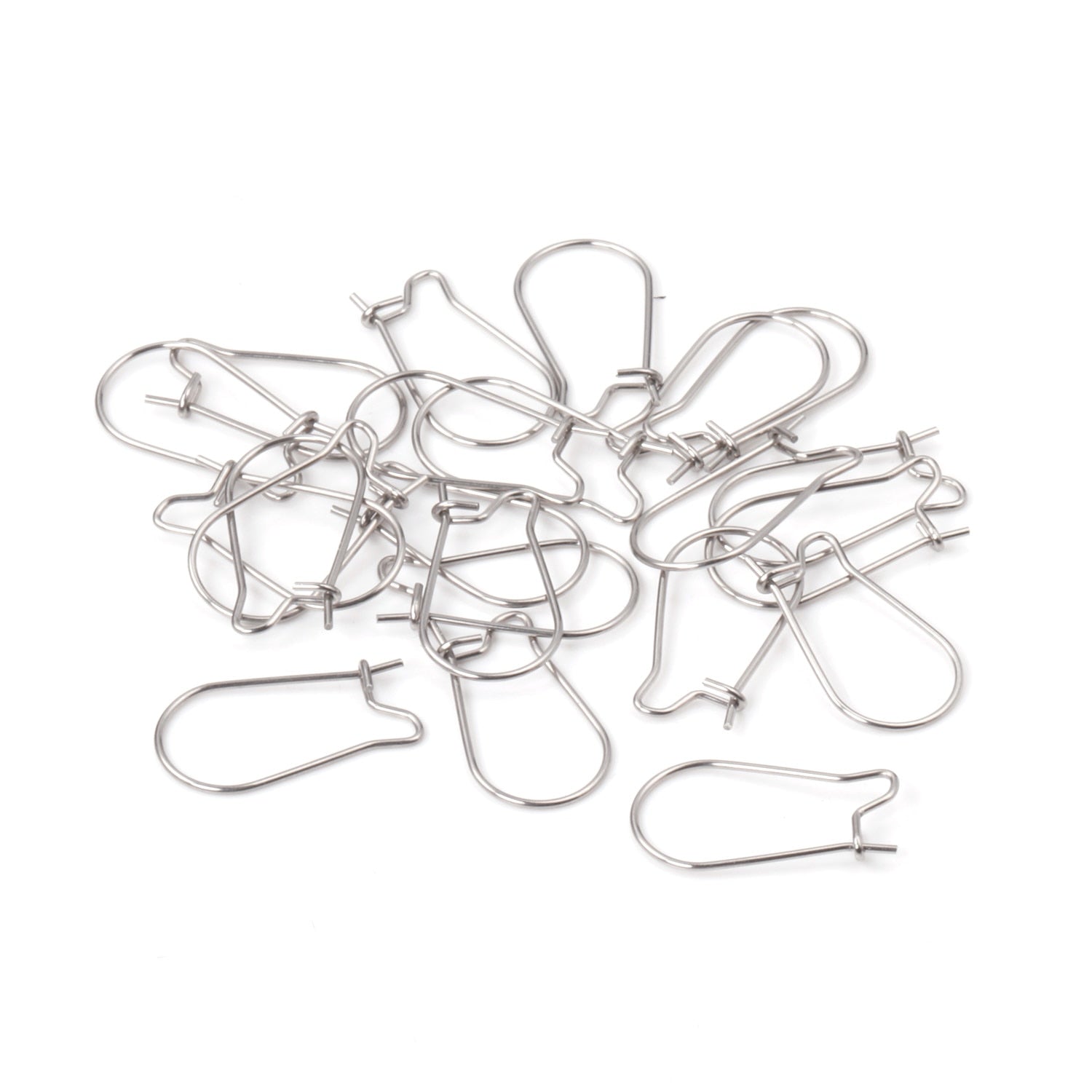 ASON 100pcs/lot Gold/Silver Color Stainless Steel French Lever Earrings Hook Ear Finding for Jewelry Making DIY Accessories asonjewelry