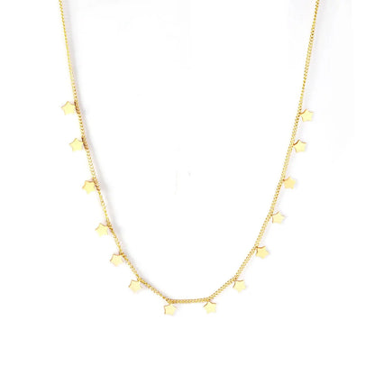 Bohemia Star Collier Elegant Stainless Steel Jewelry Flash Women's Chains Necklaces Office Lady Collars asonjewelry