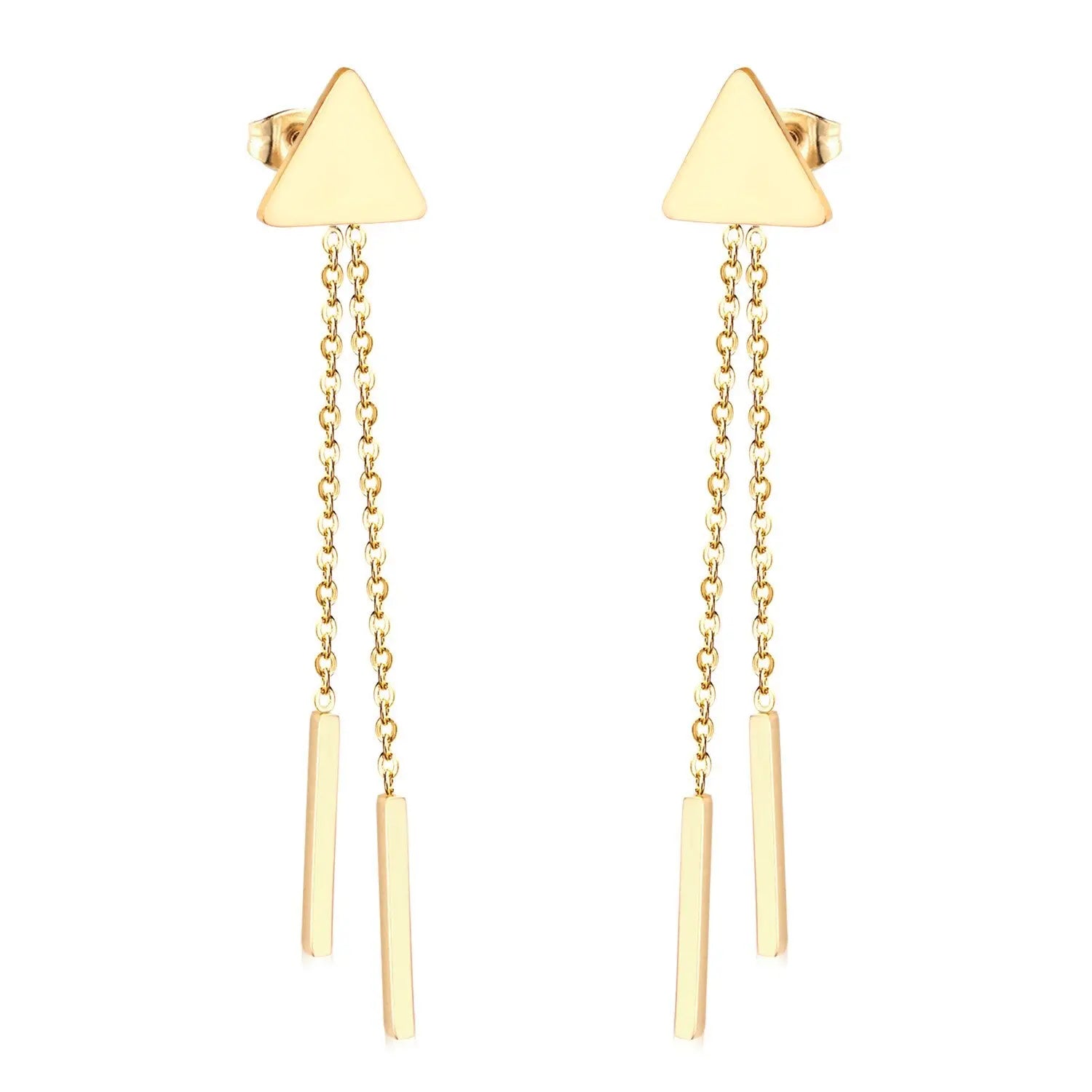 Vestido Jewelry Korean Style Wedding Tassel Drop Earrings Women Stainless Steel Dangle Earings Christmas Pendientes asonjewelry