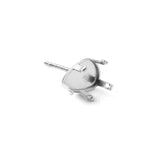 ASON 100pcs/lot Earring Base 316L Stainless Steel  Water Drop Claw Earrings Making For DIY Jewelry Making Jewelry Accessories