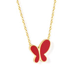 New Fashion Stainless Steel Butterfly Pendant Necklaces For Women Korean Style Office Jewelry bijoux femme
