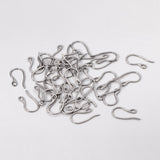 100pcs/lot Fashion Earring Ear Hook Stainless Steel Gold Silver Color Wholesale Hooks Earwires For DIY Jewelry Making Finding