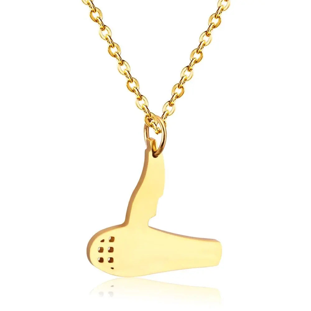 Stainless Steel Hip-hop Punk Collares Collier Pendant Gold/Silver Color Necklace For Men Woman Gothic Jewelry asonjewelry