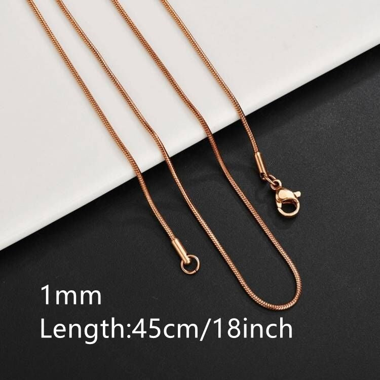 ASON Stainless Steel Twist Snake Fat Snake Blade Chain Necklace Gold Color For Women Men For DIY Fashion Jewelry Making Support asonjewelry