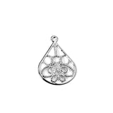ASON 100 Pcs/Lots Classical Water Droplets Charm 316L Stainless Steel  For Necklace Earring DRY Handmade Jewelry Making Supplies