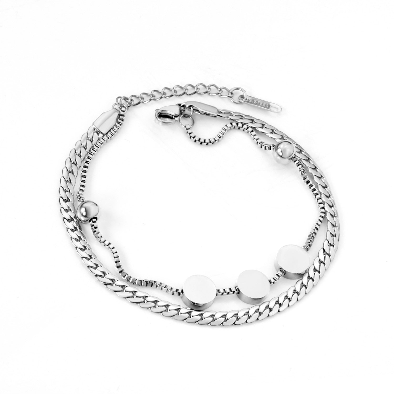 2022 Office Ladies Decor Heart Bracelets Charm Steel Gold Girls Chunky Chain Braclet For Women Valentines Gift Hand asonjewelry