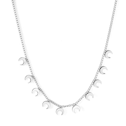 Bohemia Star Collier Elegant Stainless Steel Jewelry Flash Women's Chains Necklaces Office Lady Collars asonjewelry