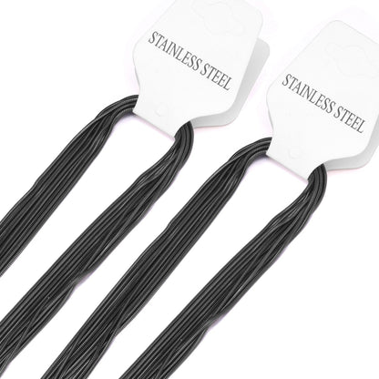 ASON 10pcs/Lot Snake Long Chains Necklace Women Accessories Stainless Steel 1mm 45cm/50cm/55cm/60cm For Jewelry Making Wholesale asonjewelry
