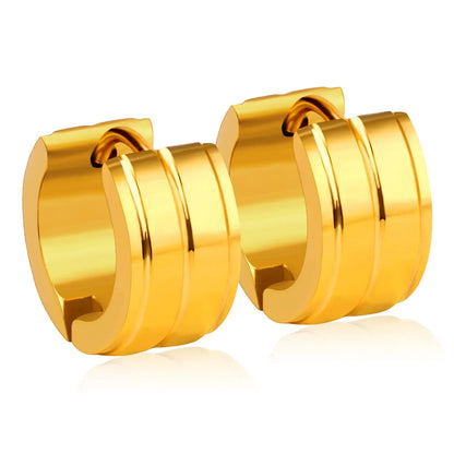 Punk Style Male Earrings Thick Hoop Earrings For Women серьги Jewelry Circle Office Female Earrings 12pair/lot Matt asonjewelry