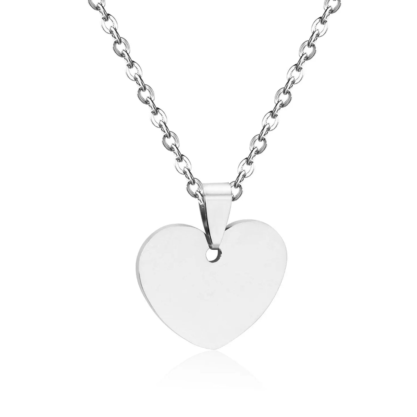 Gothic Fashion Gold Heart Pendant Necklace For Men Women Jewelry Stainless Steel Chain Necklaces Collares Collier asonjewelry