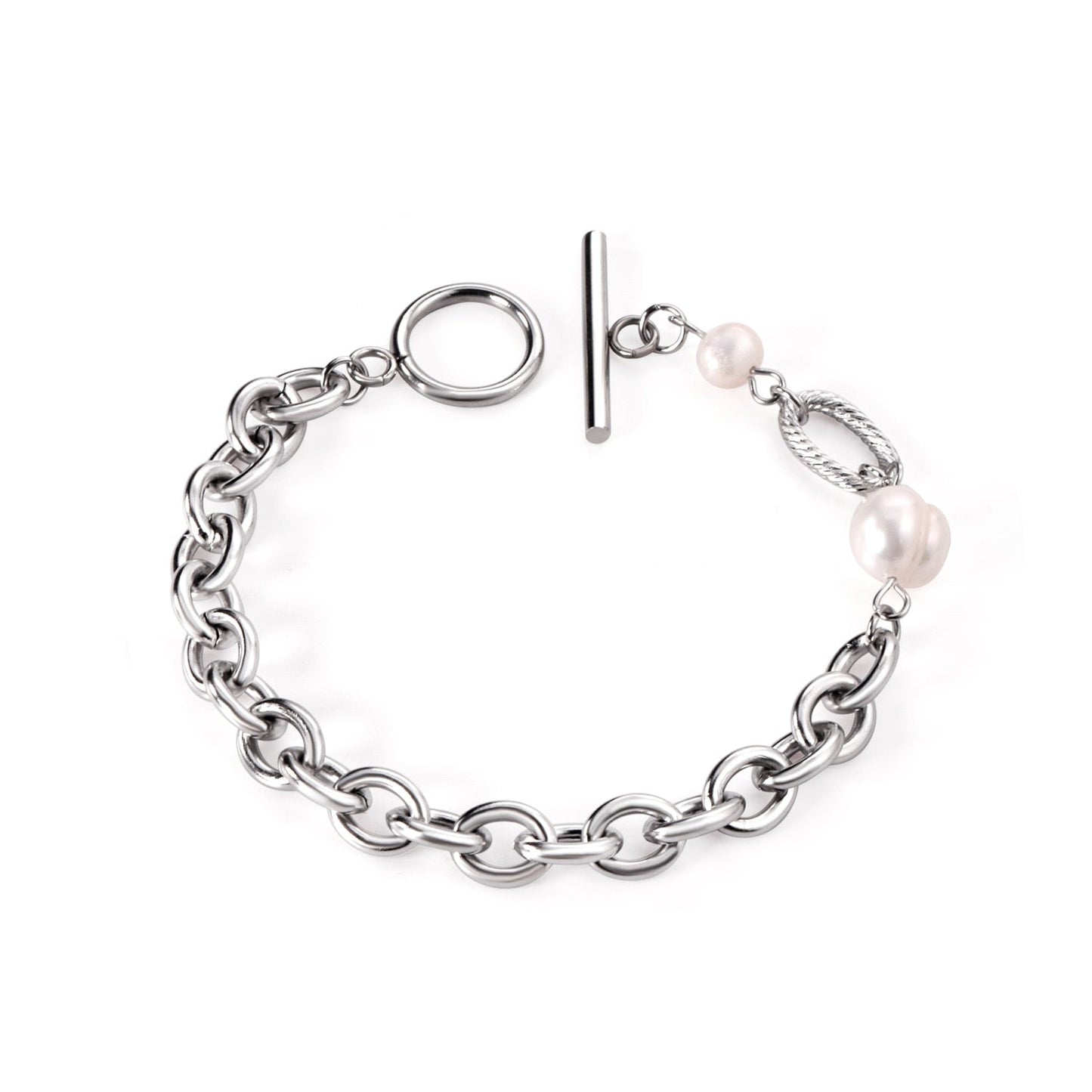 2022 Office Ladies Decor Heart Bracelets Charm Steel Gold Girls Chunky Chain Braclet For Women Valentines Gift Hand asonjewelry