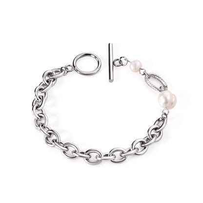 2022 Office Ladies Decor Heart Bracelets Charm Steel Gold Girls Chunky Chain Braclet For Women Valentines Gift Hand asonjewelry