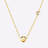 Mix Color Butterfly Football Stainless Steel Pendant Necklace For Women Free Chain With Crystal Necklace Jewellry