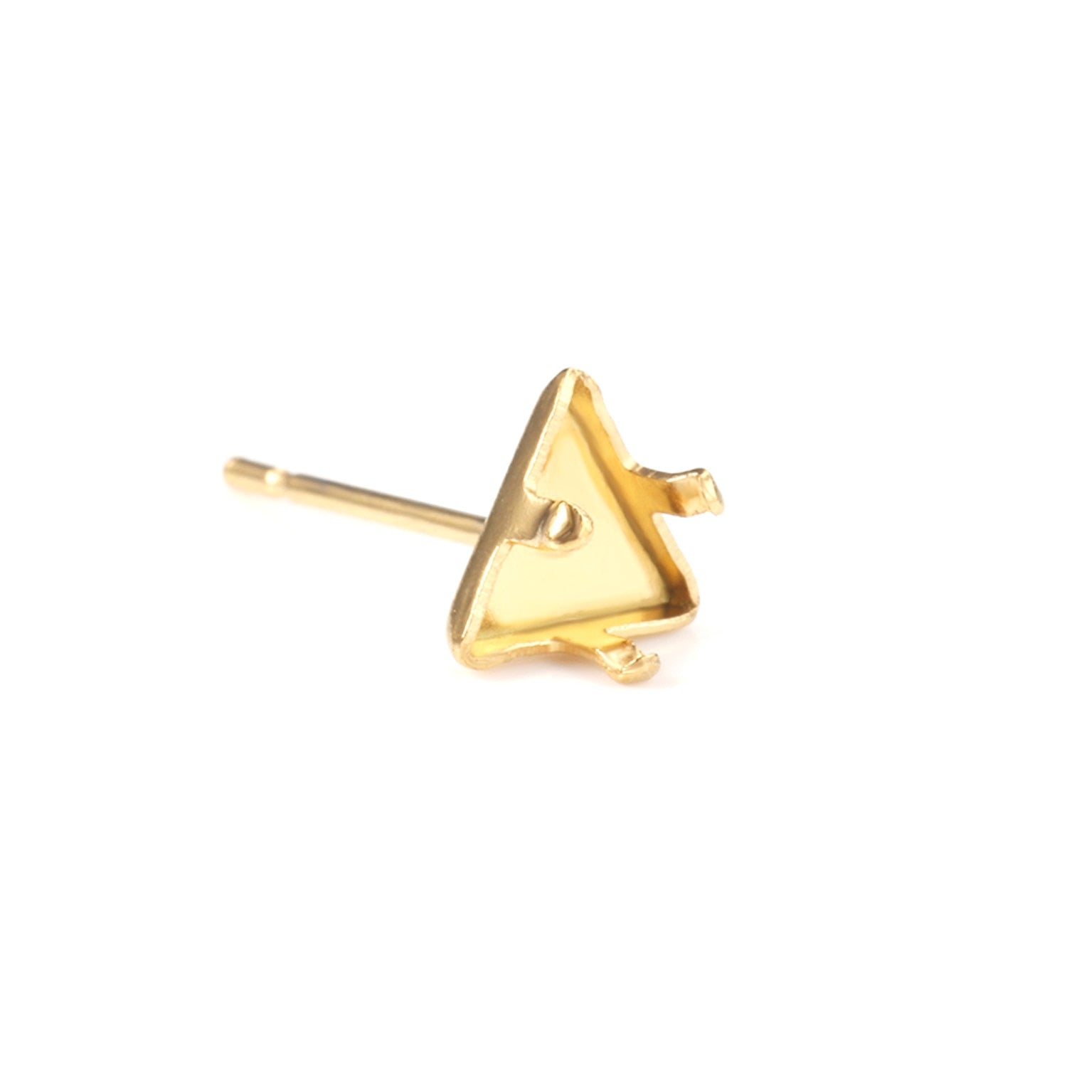 ASON 100pcs/lot Earring Base Triangle Earring Making 316L Stainless Steel Setting Crystal DIY Jewelry Making Accessories Gift asonjewelry