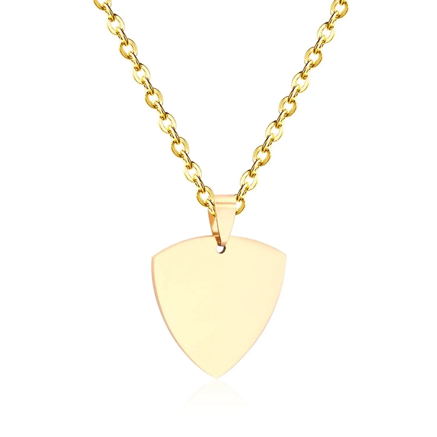 Gothic Fashion Gold Heart Pendant Necklace For Men Women Jewelry Stainless Steel Chain Necklaces Collares Collier asonjewelry