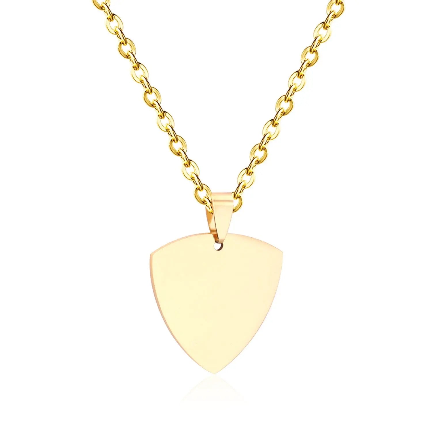 Gothic Fashion Gold Heart Pendant Necklace For Men Women Jewelry Stainless Steel Chain Necklaces Collares Collier asonjewelry