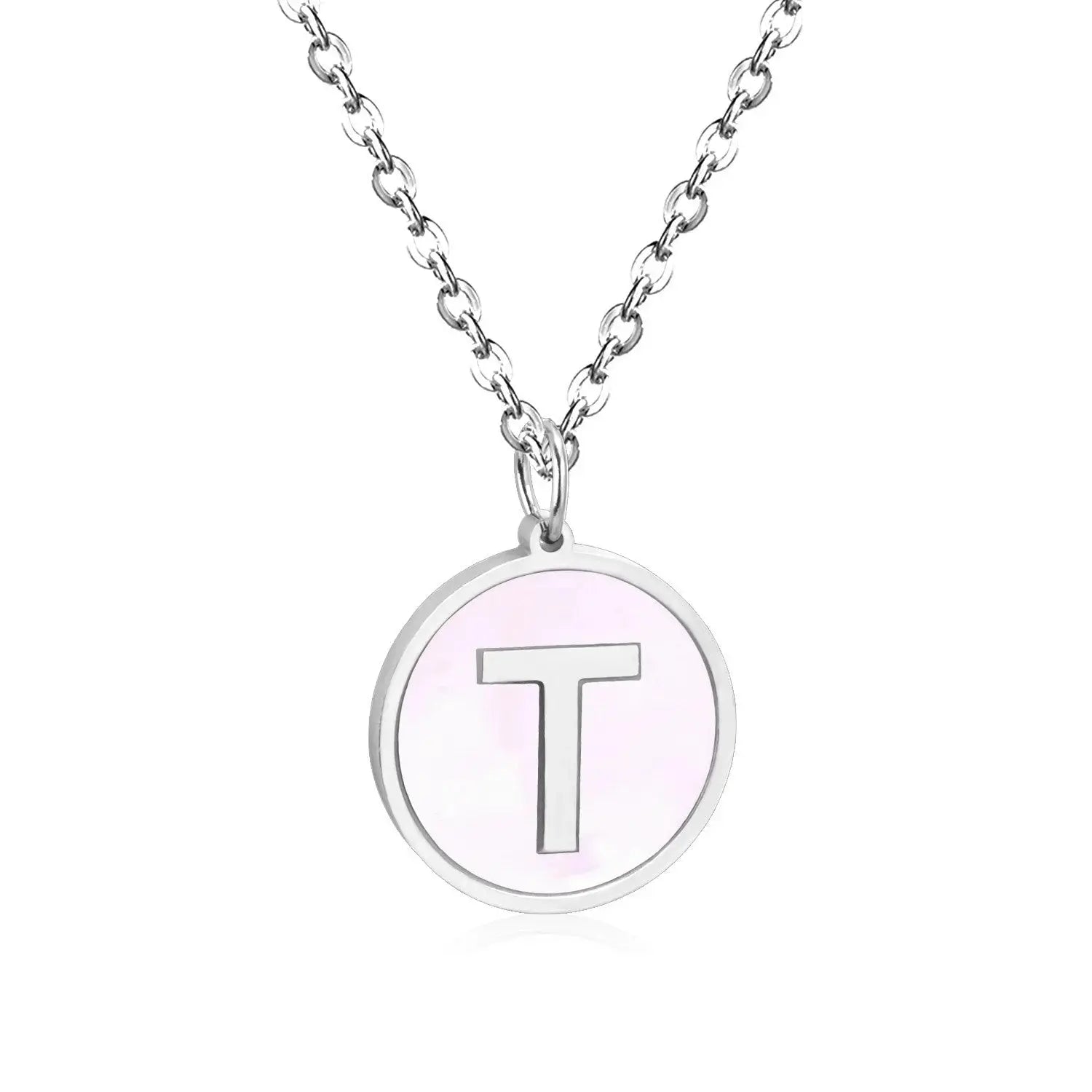 New and Hot 316L Stainless Steel Alphabet Pendant Necklace 26 Letters A-Z Choker Necklaces Jewelry asonjewelry