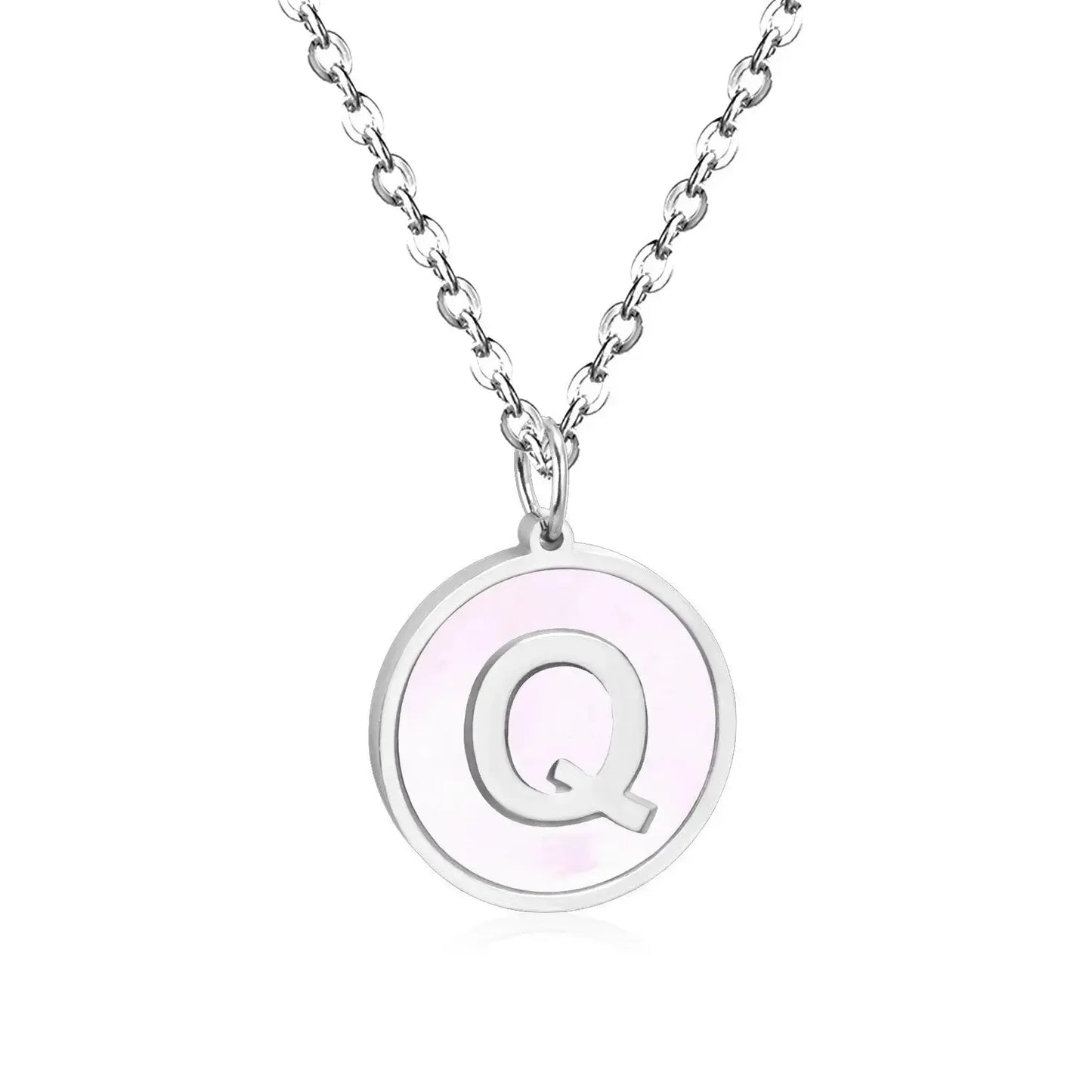 New and Hot 316L Stainless Steel Alphabet Pendant Necklace 26 Letters A-Z Choker Necklaces Jewelry asonjewelry