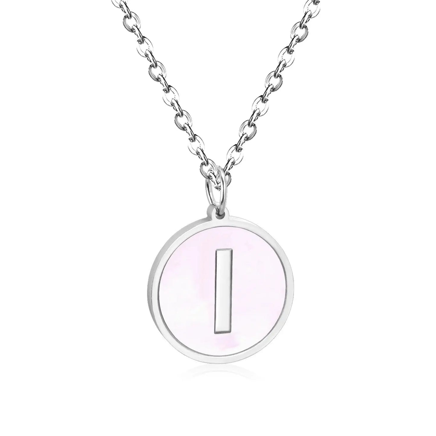 New and Hot 316L Stainless Steel Alphabet Pendant Necklace 26 Letters A-Z Choker Necklaces Jewelry asonjewelry