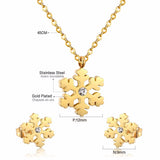 Luxury Wedding Jewelry Set Necklace Earings Sets For Women Engagement Gift
