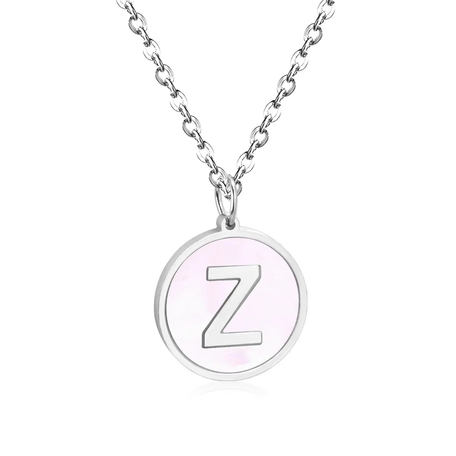New and Hot 316L Stainless Steel Alphabet Pendant Necklace 26 Letters A-Z Choker Necklaces Jewelry asonjewelry