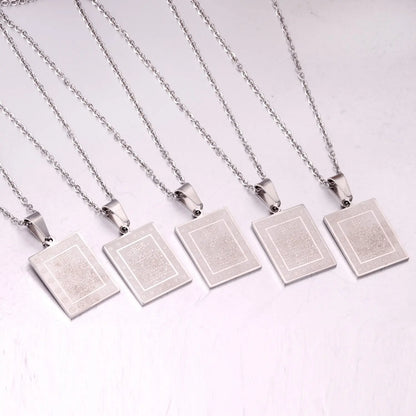 Bible Scripture Pendant Necklace Mens Womens Stainless Steel Chain Necklace asonjewelry