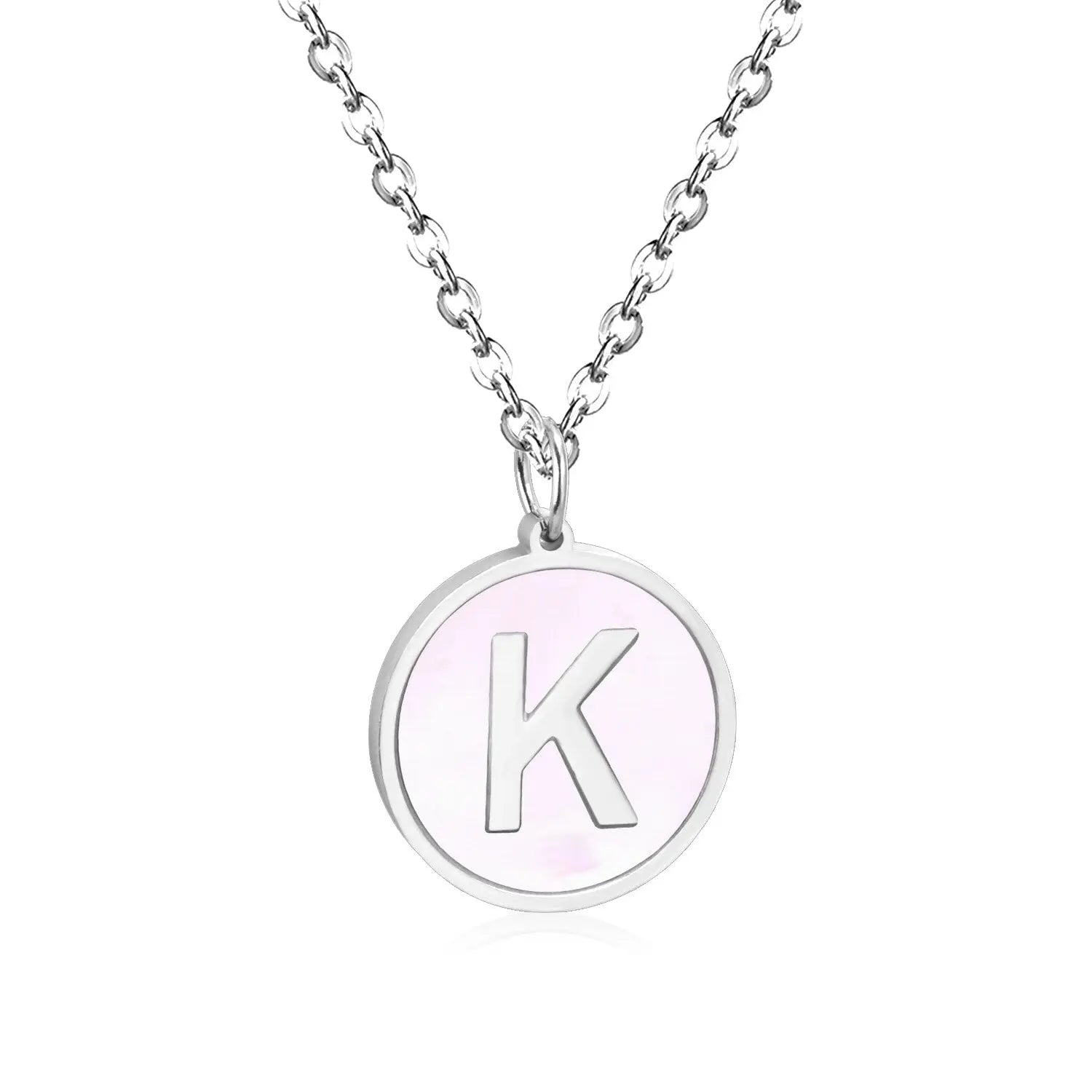 New and Hot 316L Stainless Steel Alphabet Pendant Necklace 26 Letters A-Z Choker Necklaces Jewelry asonjewelry