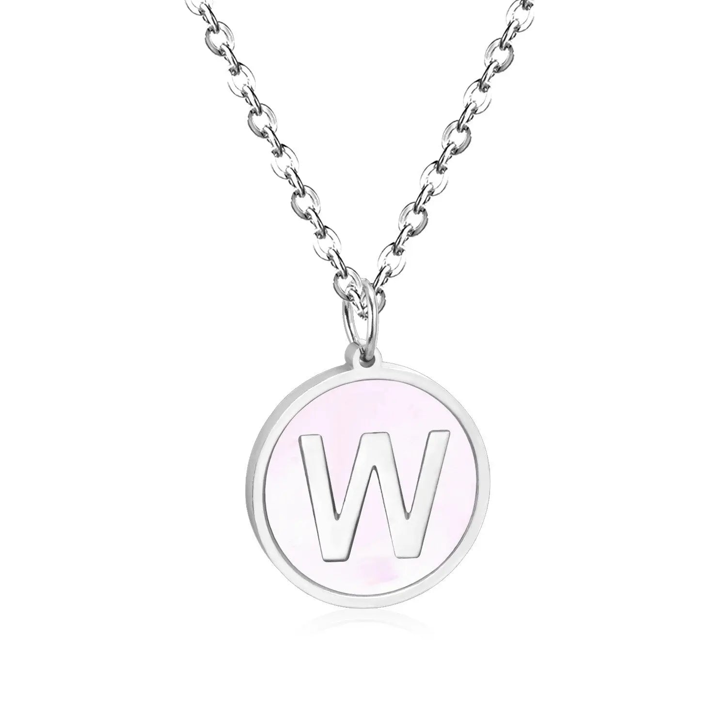 New and Hot 316L Stainless Steel Alphabet Pendant Necklace 26 Letters A-Z Choker Necklaces Jewelry asonjewelry