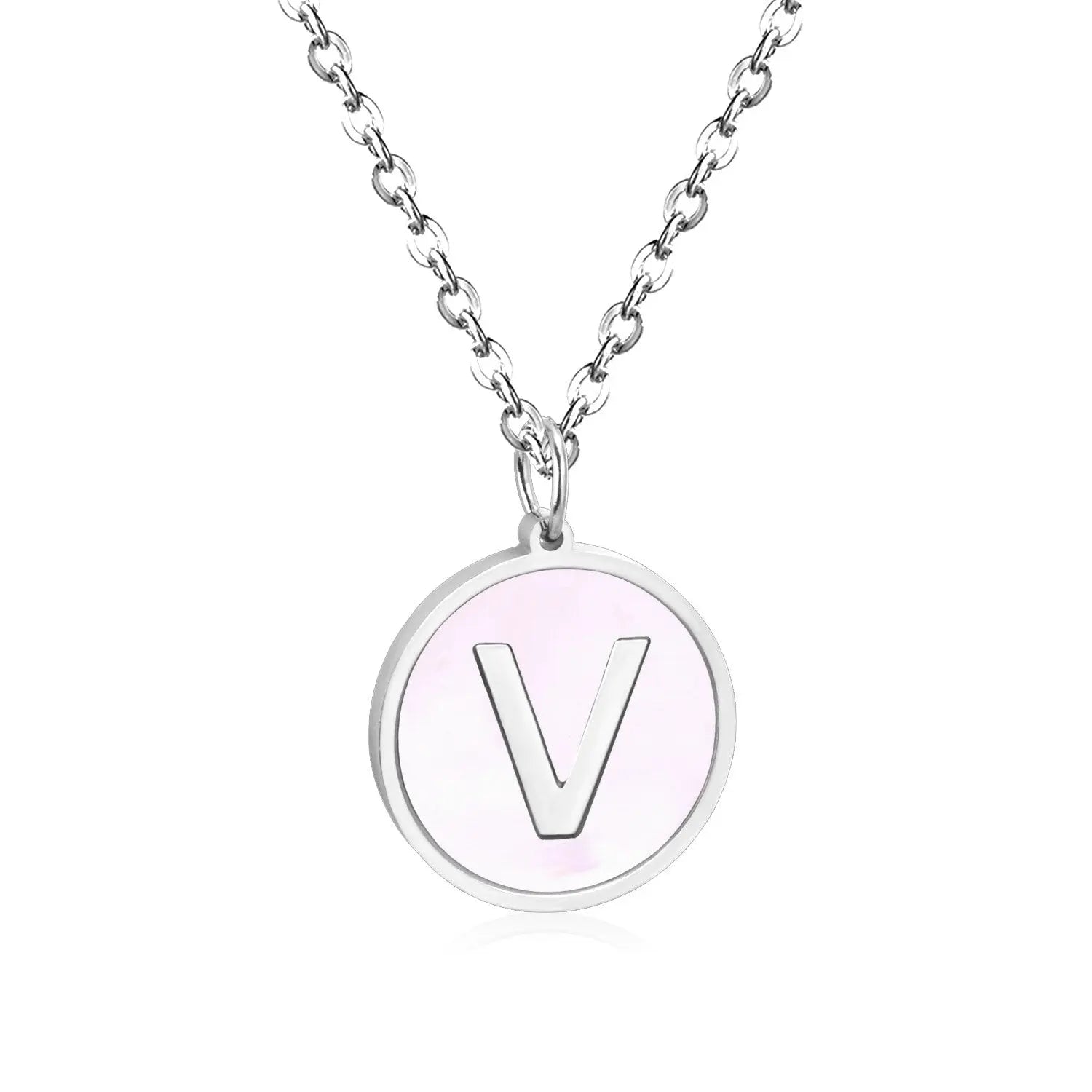 New and Hot 316L Stainless Steel Alphabet Pendant Necklace 26 Letters A-Z Choker Necklaces Jewelry asonjewelry