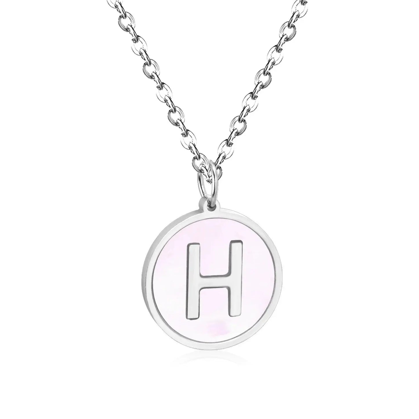 New and Hot 316L Stainless Steel Alphabet Pendant Necklace 26 Letters A-Z Choker Necklaces Jewelry asonjewelry