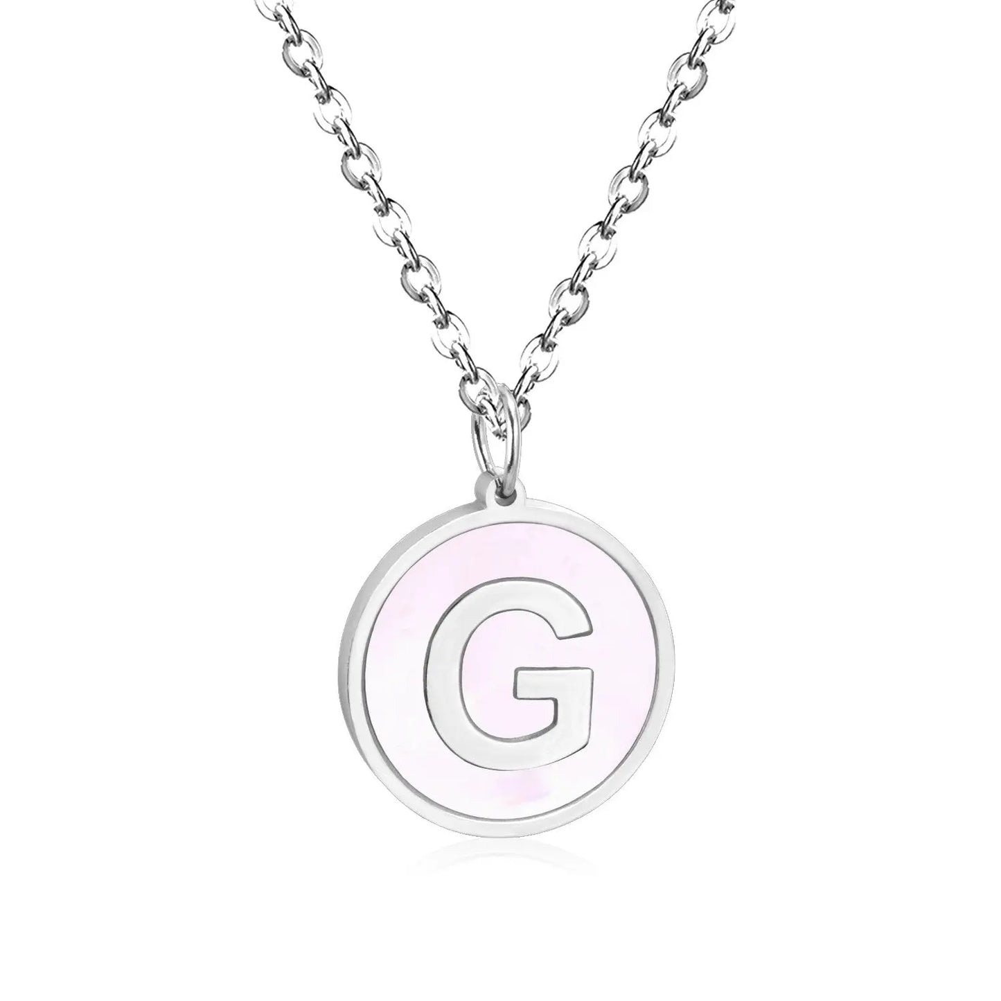 New and Hot 316L Stainless Steel Alphabet Pendant Necklace 26 Letters A-Z Choker Necklaces Jewelry asonjewelry