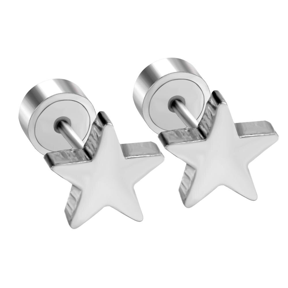 ASON Anti-allergy Star Stud Piercing Earring Punk Style Stainless Steel Gold Color Earrings For Women Accessries Wedding asonjewelry