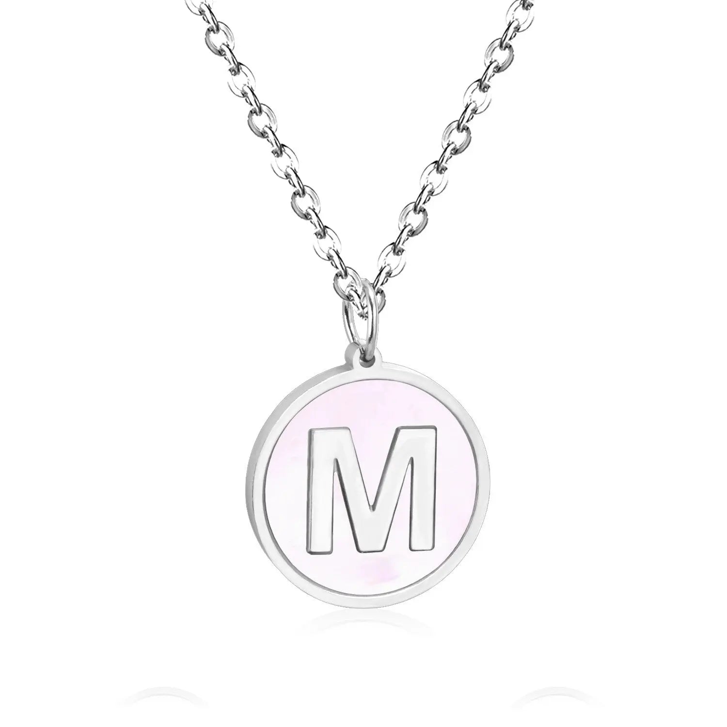 New and Hot 316L Stainless Steel Alphabet Pendant Necklace 26 Letters A-Z Choker Necklaces Jewelry asonjewelry