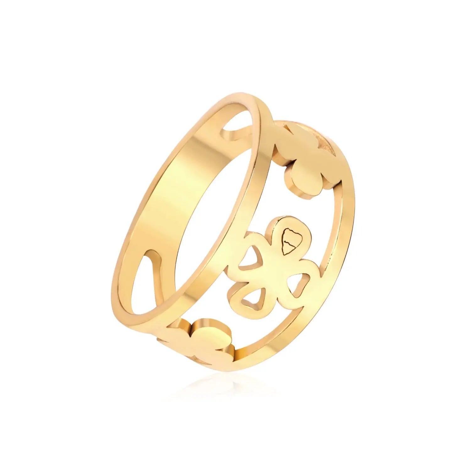 Elegant Gold Rings For Women Men Stainless Steel Engagement Wedding Jewelry For Women Girls Couple Ring Ringen Gift asonjewelry