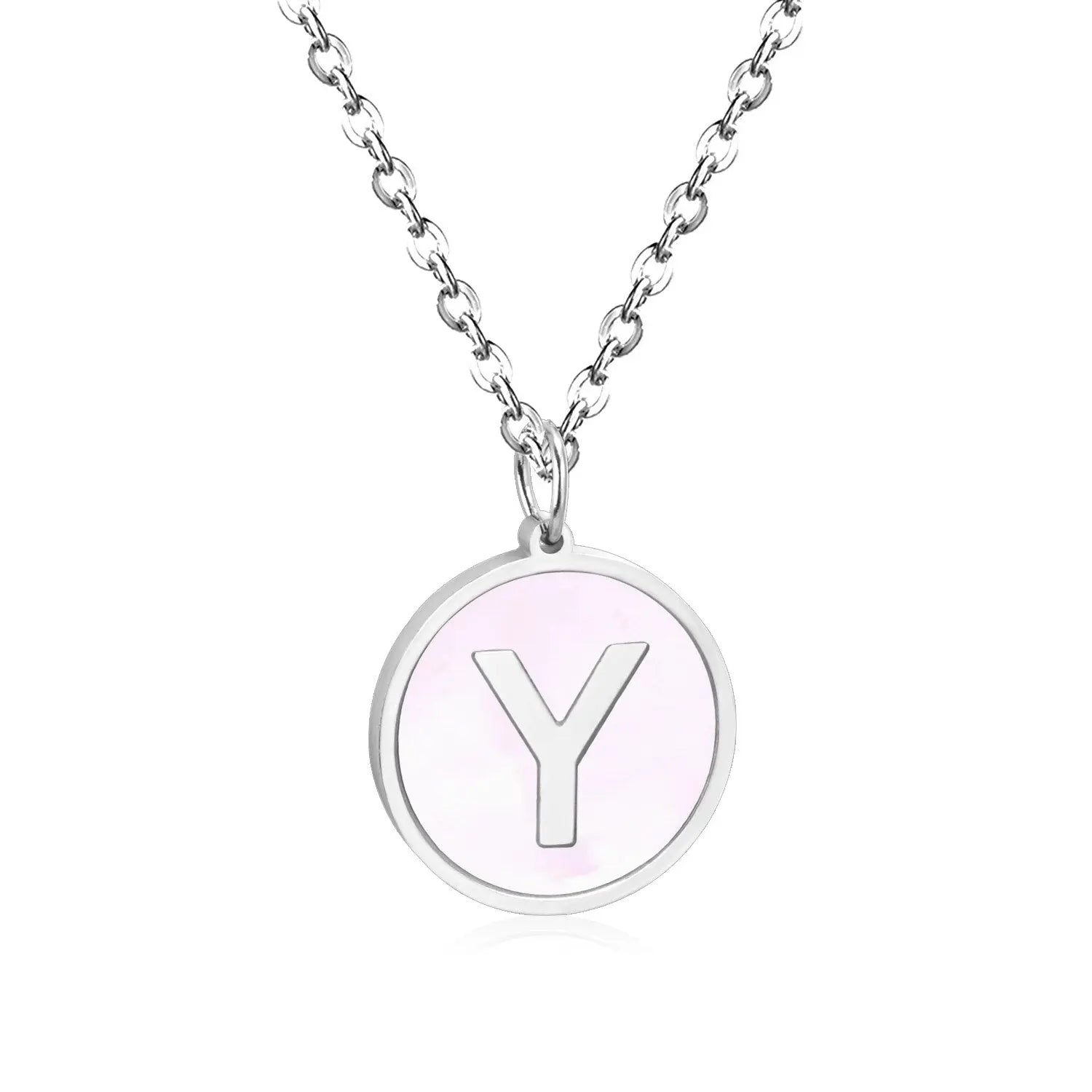 New and Hot 316L Stainless Steel Alphabet Pendant Necklace 26 Letters A-Z Choker Necklaces Jewelry asonjewelry