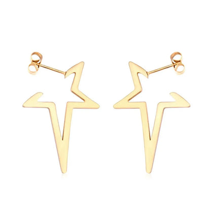 Star Earrings Drop Earring 2020 Gold Color Stainless Steel Korean Earings Set For Women Fashion Jewelry pendientes asonjewelry