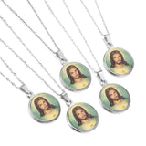 Stainless Steel Pendant Necklace Christianity Necklaces Man Jewelry-106001G