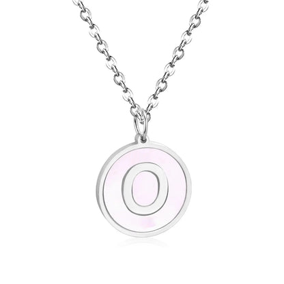 New and Hot 316L Stainless Steel Alphabet Pendant Necklace 26 Letters A-Z Choker Necklaces Jewelry asonjewelry