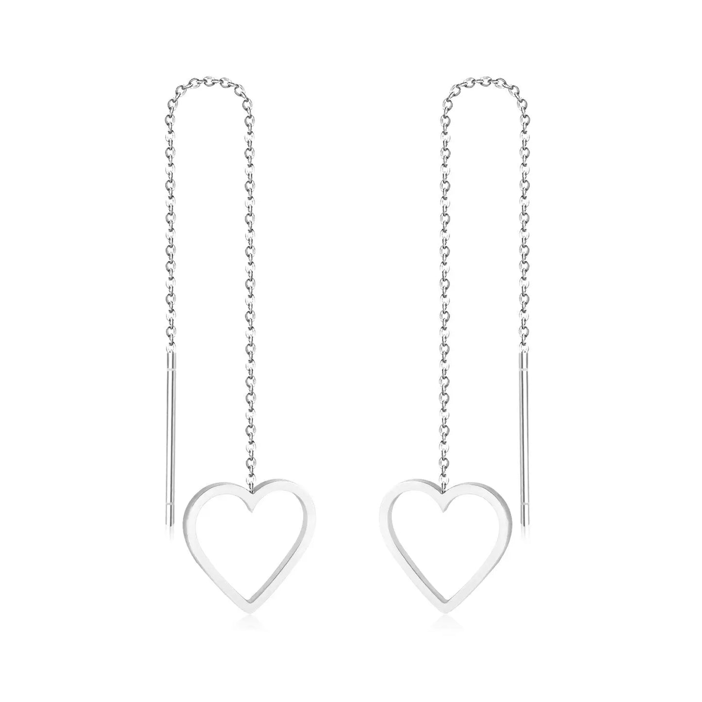 Brincos Stainless Steel Black Shell Tassel Drop Dangle Earrings Butterfly Korean Fairy Jewelry Chain Long Earing asonjewelry