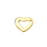 ASON 100 Pcs/Lots Heart Charm Hollow Out With Holes 316L Stainless Steel Pendant For Necklace Bracelet Jewelry Making Supplies