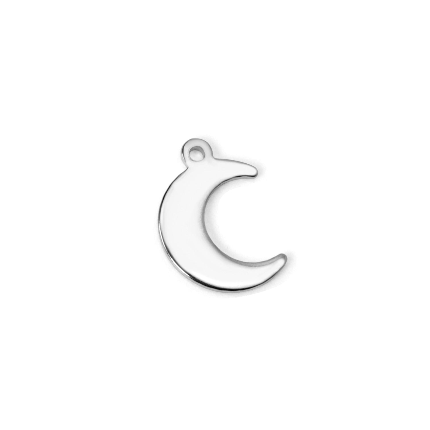 ASON 100Pcs/Lots New Fashion Moon Charms 316L Stainless Steel For Necklace Bracelet Anklet DRY Handmade Jewelry Making Supplies asonjewelry