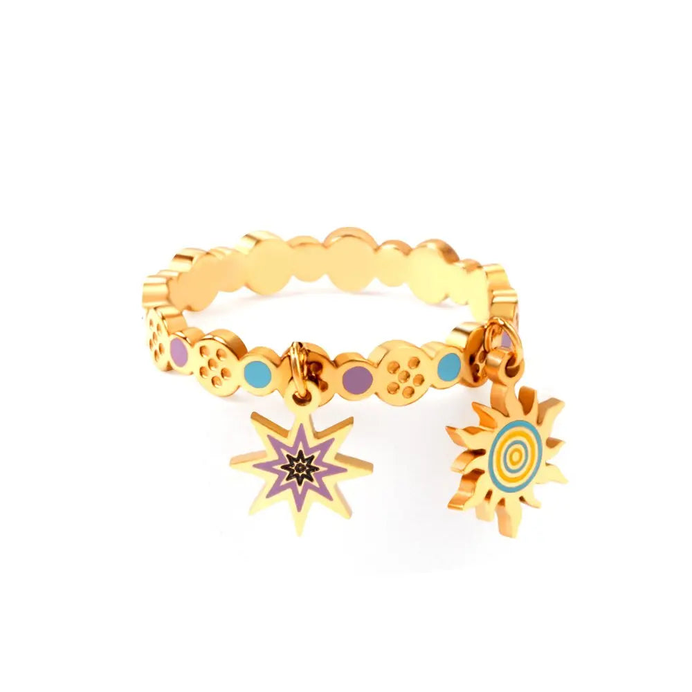 Stainless Steel Decor Rings For Women y2k Accessories Fairy Grunge 2022 Finger Ring Colorful Aesthetic Fine Jewelry asonjewelry