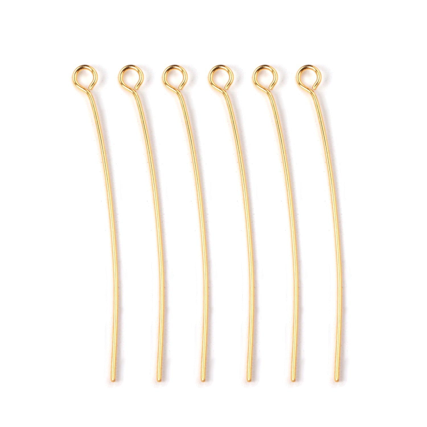 ASON 100pcs/lot Ball Pin Head Pins Stainless Steel Eye Pin Gold Color Head Pins For Jewelry Findings Making DIY Needles 2021 asonjewelry