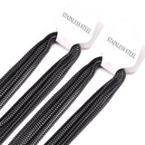 ASON Stainless Steel Chains Wholesale 10Pcs/lots Gold Black Rose Silver Color Width Long Chains Necklace DIY Jewelry Box Chains
