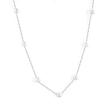 Gold Fake Pearl 6mm Pendant Link Chain 2021 Choker Necklace Women Jewelry Stainless Steel Babygirl Necklaces Set
