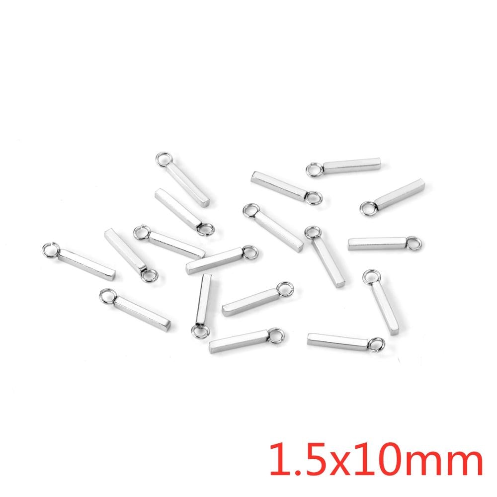 ASON 100pcs/lot Stainless Steel Bar Metal Rod With Tassel Earrings Charm Accessories for DIY Earrings Jewelry Making Supplies asonjewelry