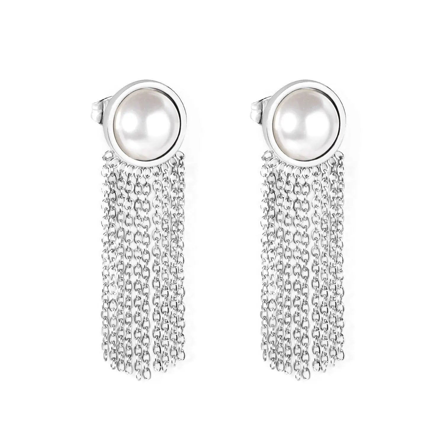 Vestido Jewelry Korean Style Wedding Tassel Drop Earrings Women Stainless Steel Dangle Earings Christmas Pendientes asonjewelry