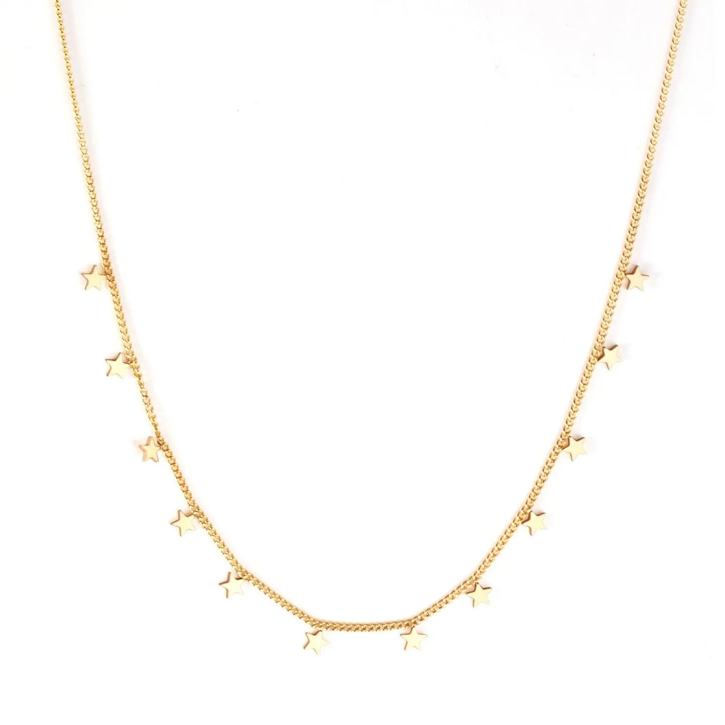 Bohemia Star Collier Elegant Stainless Steel Jewelry Flash Women's Chains Necklaces Office Lady Collars asonjewelry